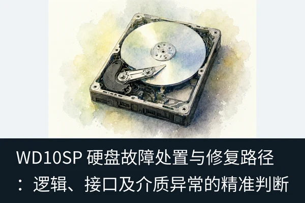 WD10SP 硬盘故障处置与修复路径：逻辑、接口及介质异常的精准判断（2）