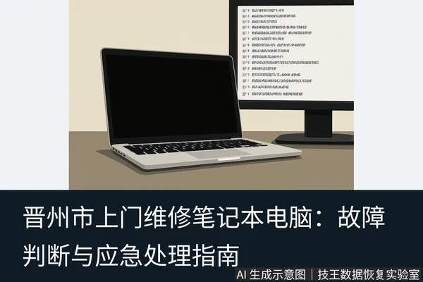 文章内容场景示意图：晋州市上门维修笔记本电脑：故障判断与应急处理指南