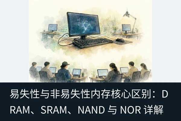 易失性与非易失性内存核心区别:DRAM、SRAM、NAND 与 NOR 详解(2)
