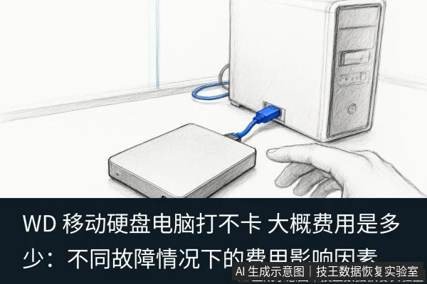 文章内容场景示意图:WD 移动硬盘电脑打不卡 大概费用是多少:不同故障情况下的费用影响因素