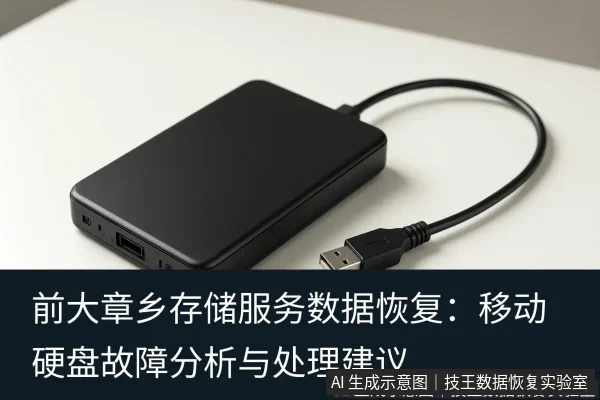 文章内容场景示意图：前大章乡存储服务数据恢复：移动硬盘故障分析与处理建议