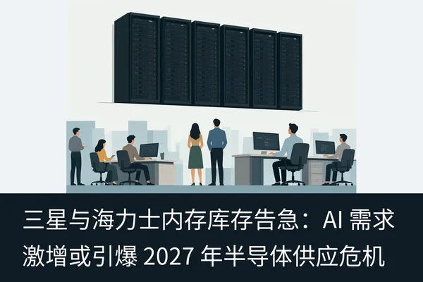 三星与海力士内存库存告急:AI 需求激增或引爆 2027 年半导体供应危机(1)