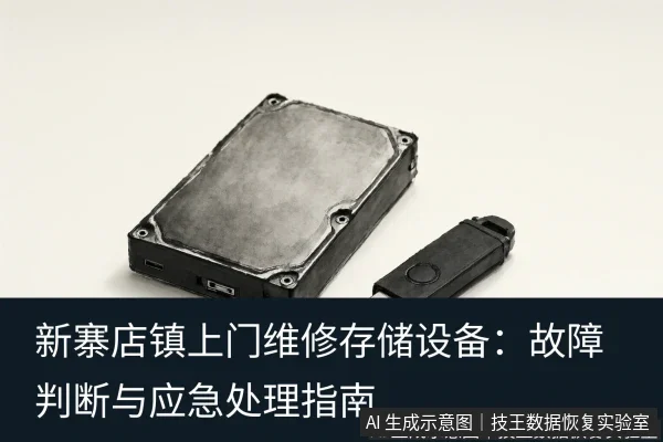 文章内容场景示意图：新寨店镇上门维修存储设备：故障判断与应急处理指南