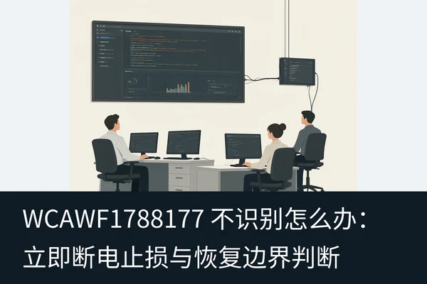 WCAWF1788177 不识别怎么办:立即断电止损与恢复边界判断(2)