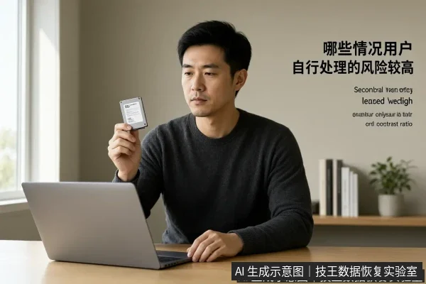 文章内容场景示意图：哪些情况用户自行处理的风险较高