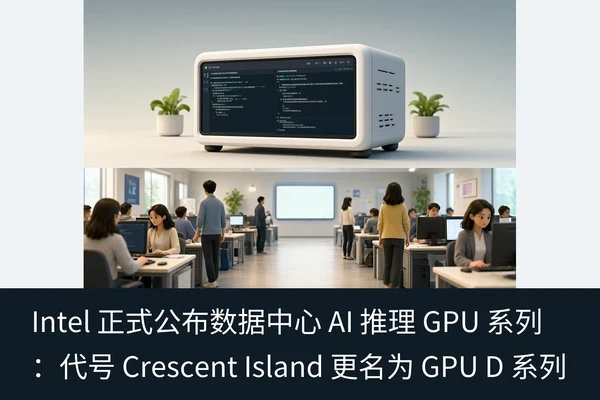 Intel 正式公布数据中心 AI 推理 GPU 系列:代号 Crescent Island 更名为 GPU D 系列(1)