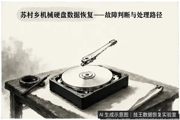 文章内容场景示意图:苏村乡机械硬盘数据恢复——故障判断与处理路径