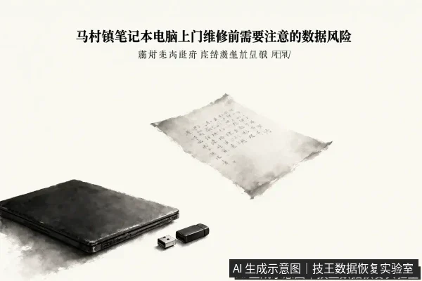 文章内容场景示意图:马村镇笔记本电脑上门维修前需要注意的数据风险