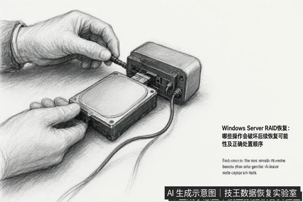 正文场景:文章内容场景示意图:Windows Server RAID恢复:哪些操作会破坏后续恢复可能性及正确处置顺序