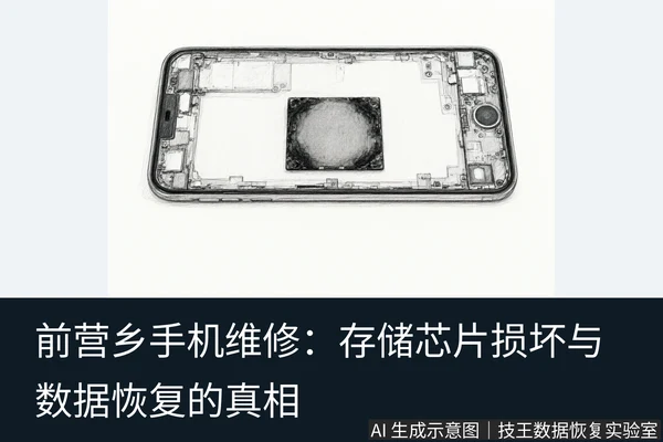 文章内容场景示意图:前营乡手机维修:存储芯片损坏与数据恢复的真相