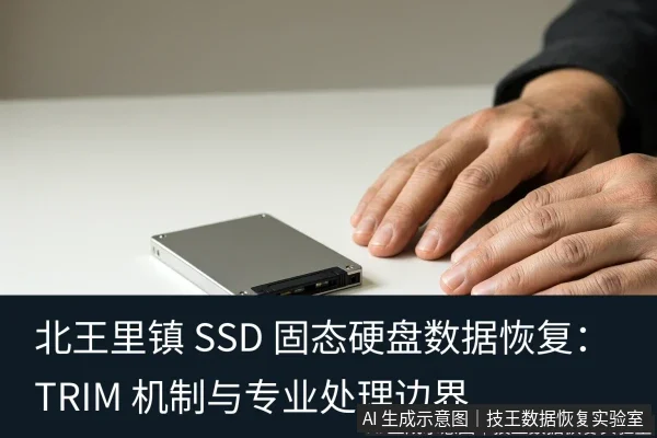 文章内容场景示意图:北王里镇 SSD 固态硬盘数据恢复:TRIM 机制与专业处理边界