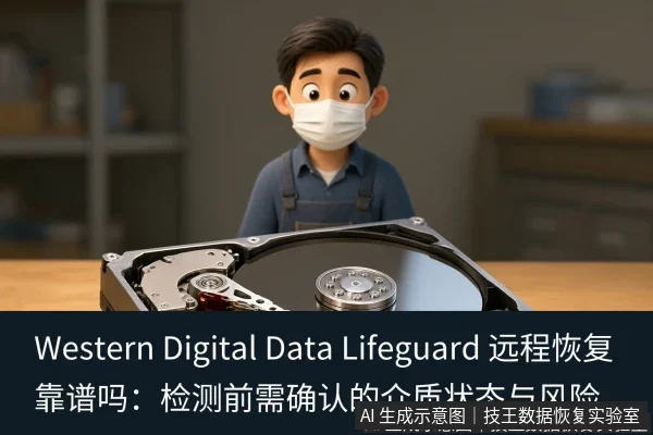 正文场景:文章内容场景示意图:Western Digital Data Lifeguard 远程恢复靠谱吗:检测前需确认的介质状态与风险