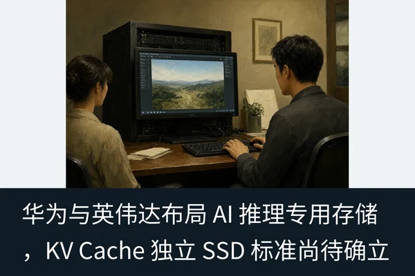 华为与英伟达布局 AI 推理专用存储,KV Cache 独立 SSD 标准尚待确立(2)
