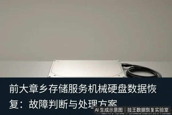 文章内容场景示意图:前大章乡存储服务机械硬盘数据恢复:故障判断与处理方案
