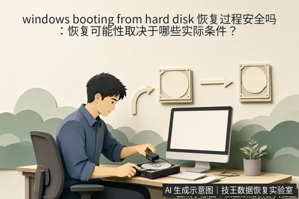 正文场景:文章内容场景示意图:windows booting from hard disk 恢复过程安全吗:恢复可能性取决于哪些实际条件?