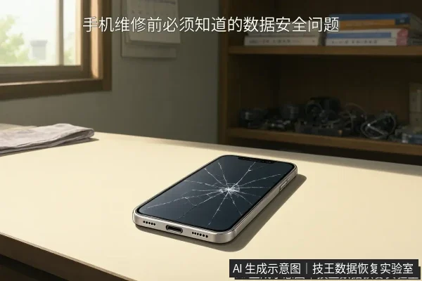 文章内容场景示意图:手机维修前必须知道的数据安全问题