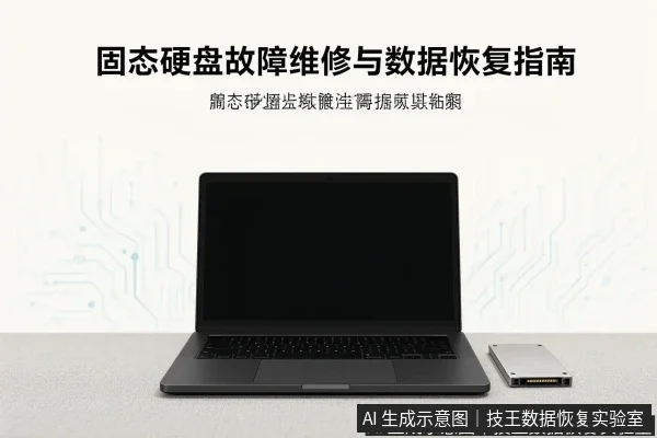 文章内容场景示意图：固态硬盘故障维修与数据恢复指南