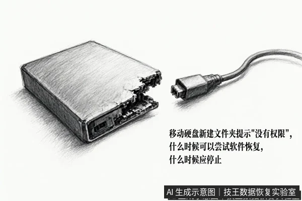 正文场景:文章内容场景示意图:移动硬盘新建文件夹提示