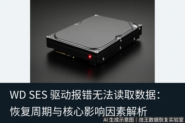 文章内容场景示意图:WD SES 驱动报错无法读取数据:恢复周期与核心影响因素解析