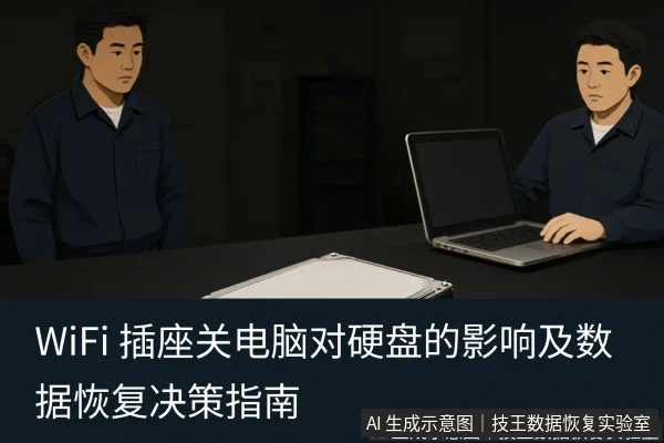 正文场景:文章内容场景示意图:WiFi 插座关电脑对硬盘的影响及数据恢复决策指南