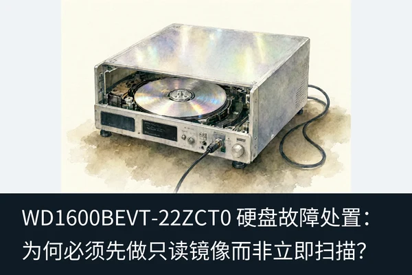 WD1600BEVT-22ZCT0 硬盘故障处置:为何必须先做只读镜像而非立即扫描?(2)
