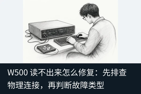 W500 读不出来怎么修复：先排查物理连接，再判断故障类型（2）