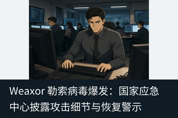 Weaxor 勒索病毒爆发:国家应急中心披露攻击细节与恢复警示(1)