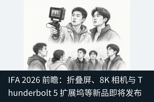 IFA 2026 前瞻:折叠屏、8K 相机与 Thunderbolt 5 扩展坞等新品即将发布(1)