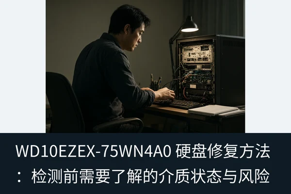 WD10EZEX-75WN4A0 硬盘修复方法:检测前需要了解的介质状态与风险(1)
