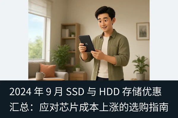 2024 年 9 月 SSD 与 HDD 存储优惠汇总：应对芯片成本上涨的选购指南