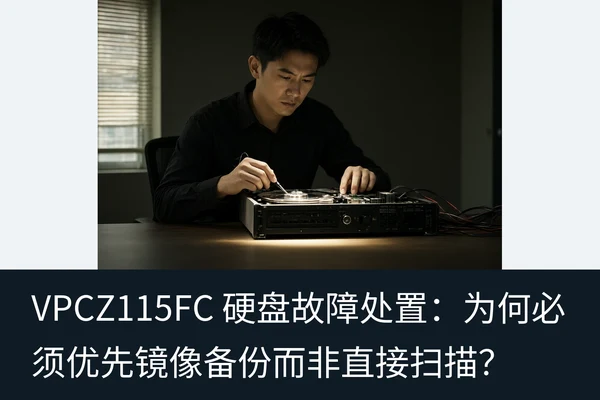 VPCZ115FC 硬盘故障处置:为何必须优先镜像备份而非直接扫描?(1)