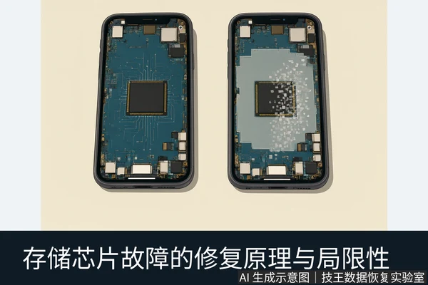 文章内容场景示意图:存储芯片故障的修复原理与局限性
