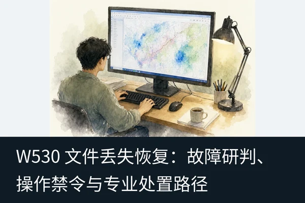 W530 文件丢失恢复:故障研判、操作禁令与专业处置路径(1)