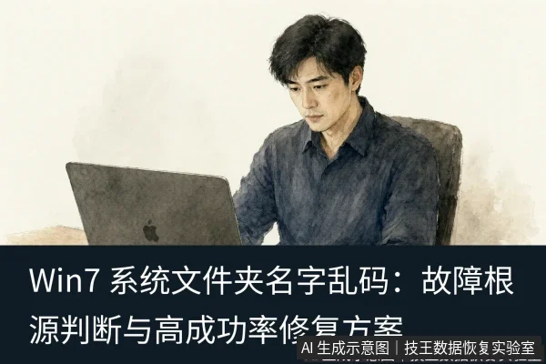 文章内容场景示意图：Win7 系统文件夹名字乱码：故障根源判断与高成功率修复方案