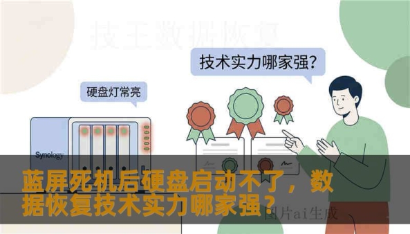 蓝屏死机后硬盘启动不了，数据恢复技术实力哪家强？