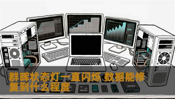群晖NAS状态灯一直闪烁通常表示硬盘或系统异常，数据恢复程度取决于具体原因。本文分析坏道、RAID降级、误操作等场景，结合案例说明恢复可能性与操作要点，帮助用户理性评估预期。