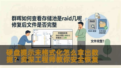 硬盘提示未格式化怎么拿出数据？资深工程师教你安全恢复