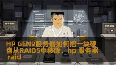 HP GEN9服务器如何把一块硬盘从RAID5中移除，hp 服务器 raid