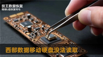 西部数据移动硬盘没法读取