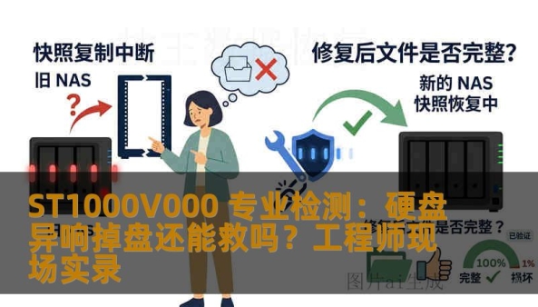 ST1000V000 专业检测：硬盘异响掉盘还能救吗？工程师现场实录