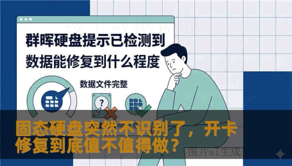 固态硬盘突然不识别了，开卡修复到底值不值得做？