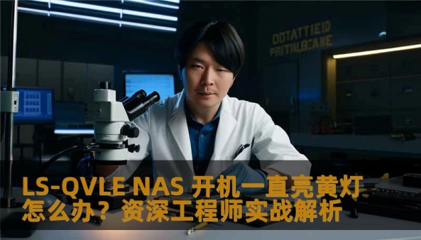 LS-QVL/E NAS 开机一直亮黄灯故障诊断与数据恢复。资深工程师深度解析黄灯含义、操作步骤、注意事项及真实案例，附实战经验。