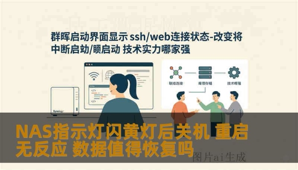 NAS指示灯闪黄灯后关机 重启无反应 数据值得恢复吗