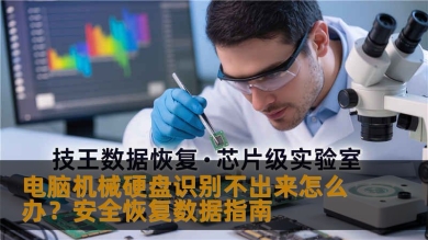 电脑机械硬盘识别不出来怎么办？安全恢复数据指南