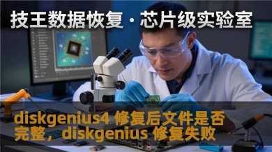 diskgenius4 修复后文件是否完整，diskgenius 修复失败