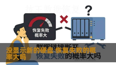 没显示新的硬盘 恢复失败的概率大吗