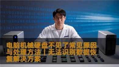 电脑机械硬盘不见了常见原因与处理方法｜无法识别数据恢复解决方案