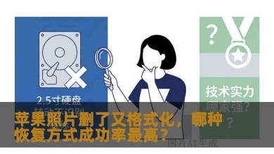 苹果照片删了又格式化，哪种恢复方式成功率最高？