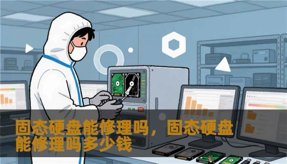 固态硬盘能修理吗，固态硬盘能修理吗多少钱                    遇到SSD异常，第一反应往往是“数据丢了”，情绪波动可以理解，但冷静识别故障类型能决定下一步能不能“修复”。常见故障可分为三类：逻辑故障、固件故障和物理损坏。逻辑故障通常表现为分区丢失、文件系统损坏或误删文件，这类情况最容易通过软件恢复工具或专业数据恢复服务找回。    固件故障则是SSD内部控制器的软件出错，症状可能