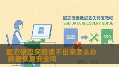 固态硬盘突然读不出来怎么办 数据恢复安全吗